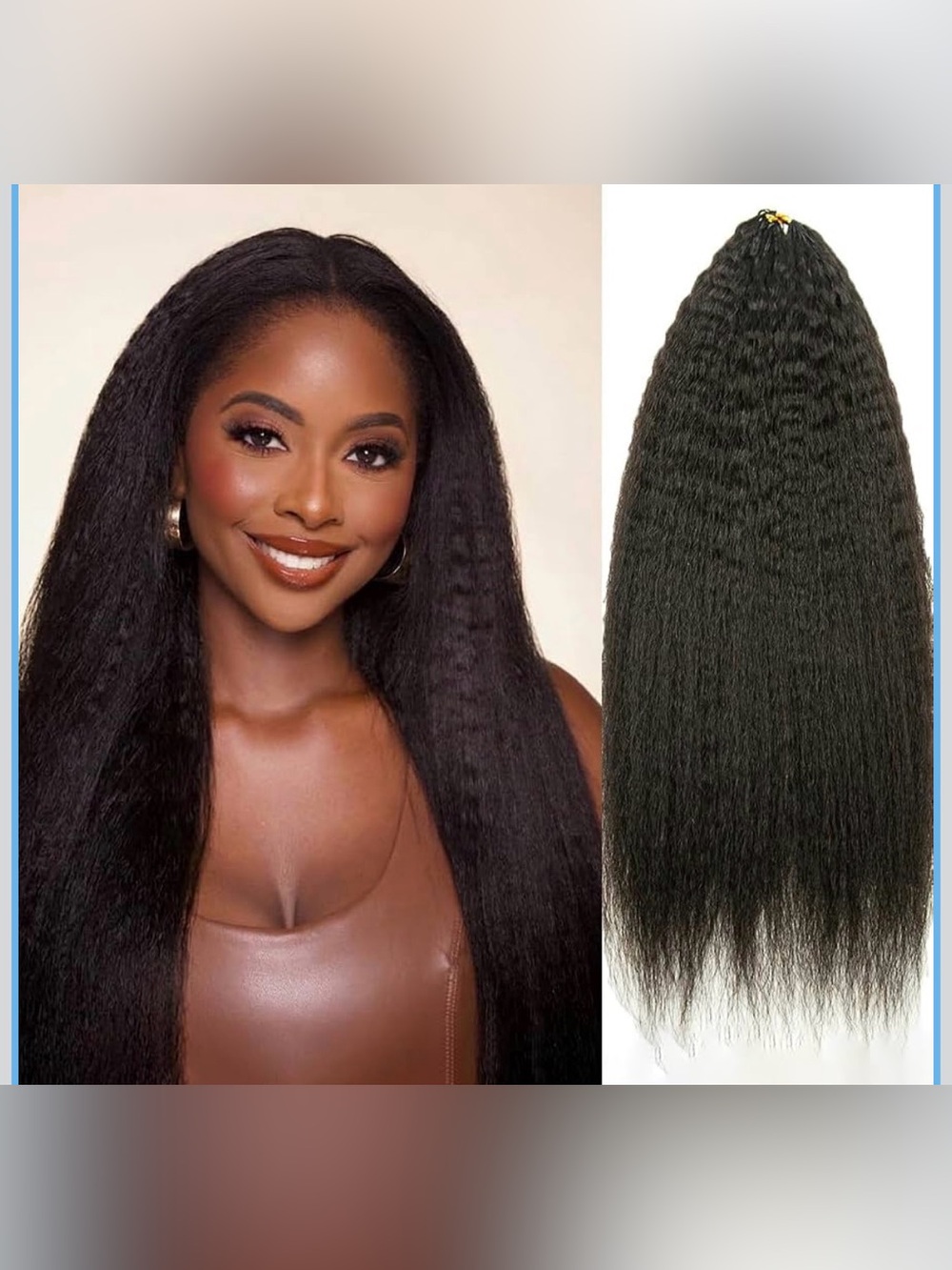 Kinky Straight Miracle Knots Crochet Human Hair NC 20inch 115G